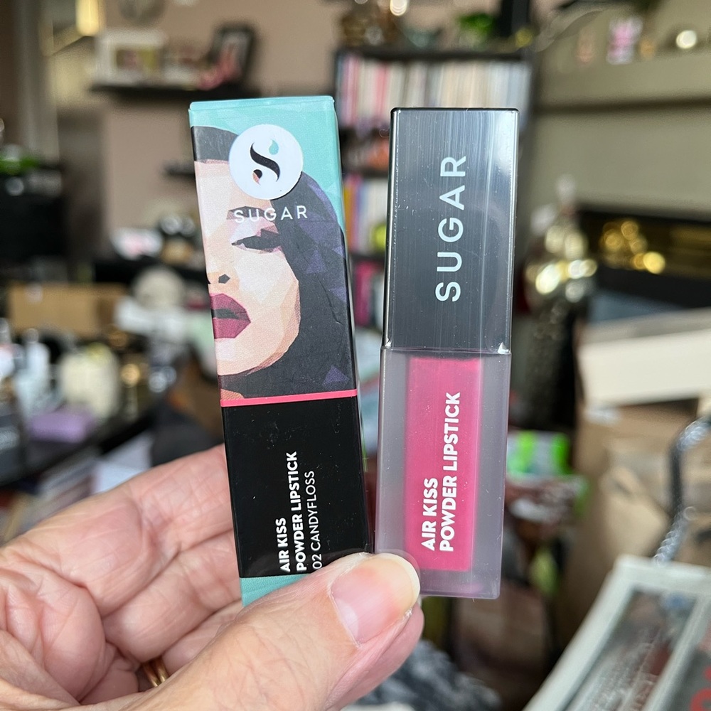 Sugar Air Kiss Powder Lipstick Shade 02 CandyFloss.  New In Box!